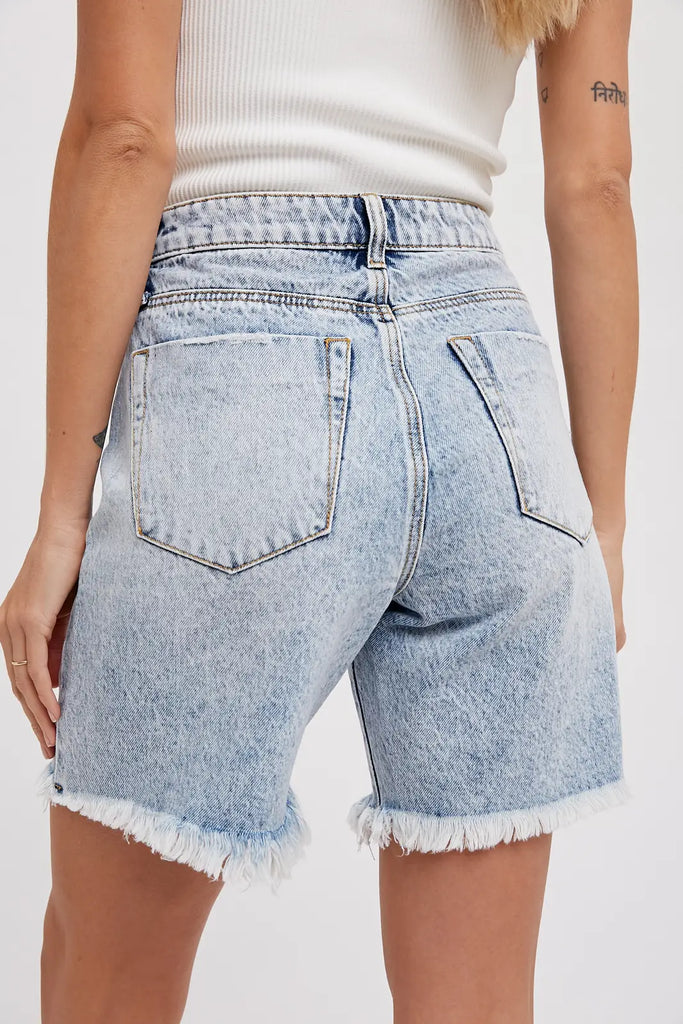Distressed boyfriend 2025 jean shorts