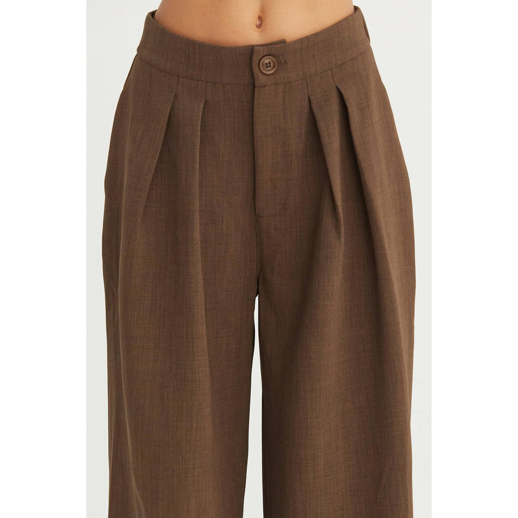 WENDY WIDE LEG PLEATED TROUSERS